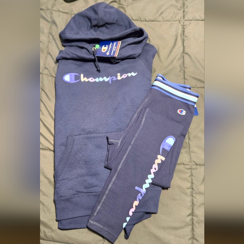 Champion Hoodie And Leggings Set NWT XS